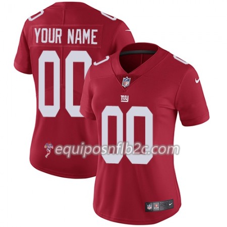 Camiseta Mujer NFL New York Giants Personalizar Rojo 